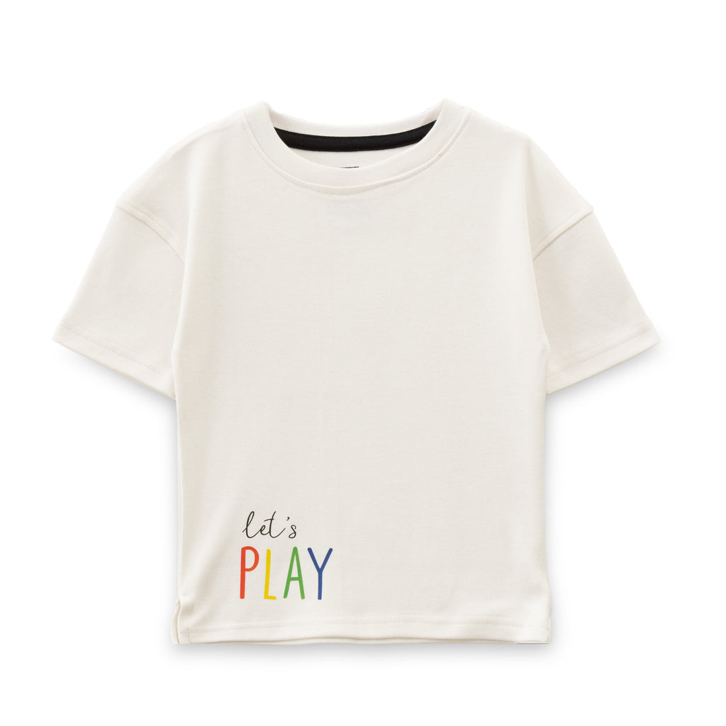 Lets Play Minimal Printed Kids Tshirt