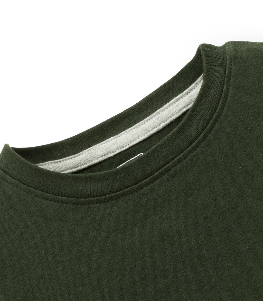 Smiley Printed Olive Green Kids T-shirt