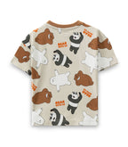 Selfie Bear Printed Brown Kids T-shirt