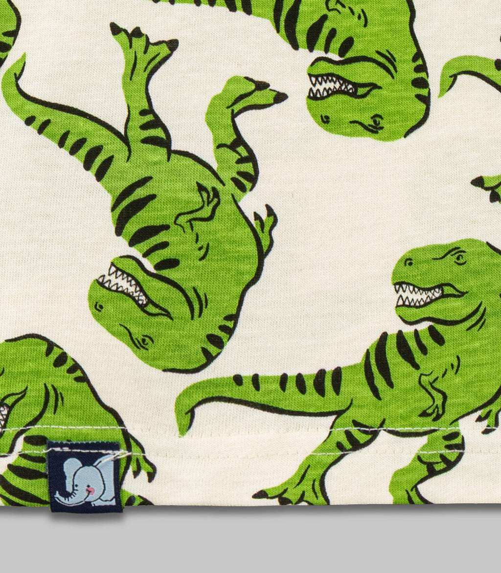 T-rex Printed Green Kids T-shirt