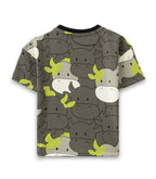 Group of Cows Printed Grey Kids T-shirt