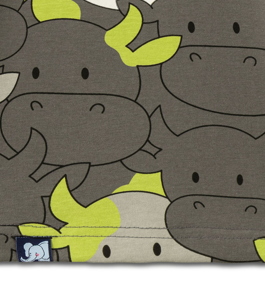 Group of Cows Printed Grey Kids T-shirt