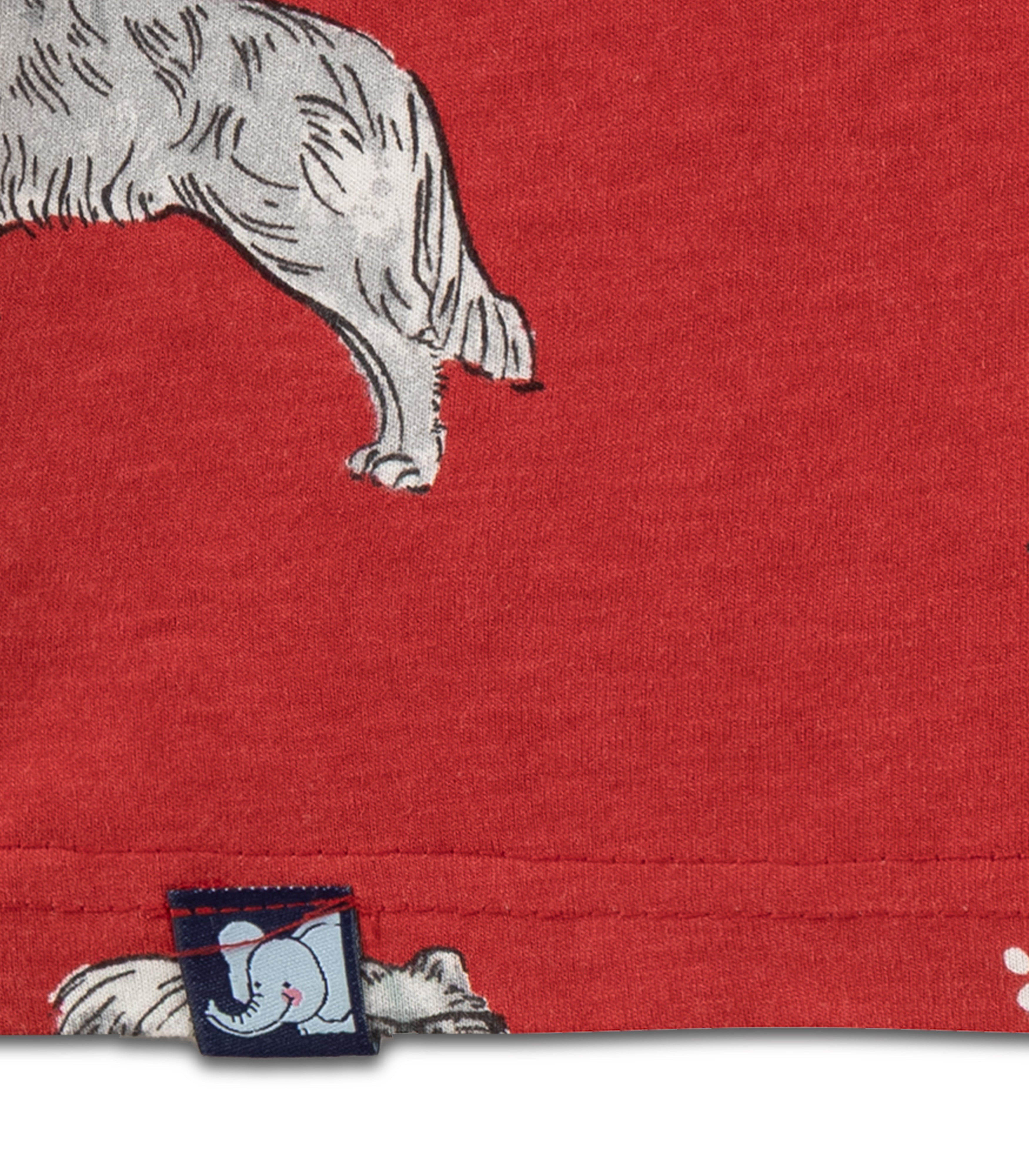 Dogs Printed Red Kids T-shirt