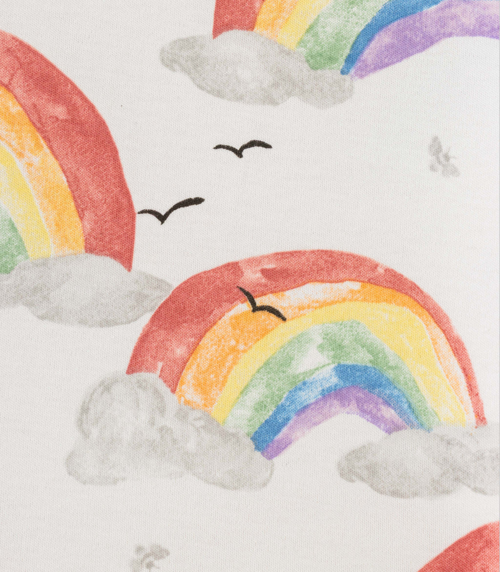 Rainbows Printed White Kids T-shirt