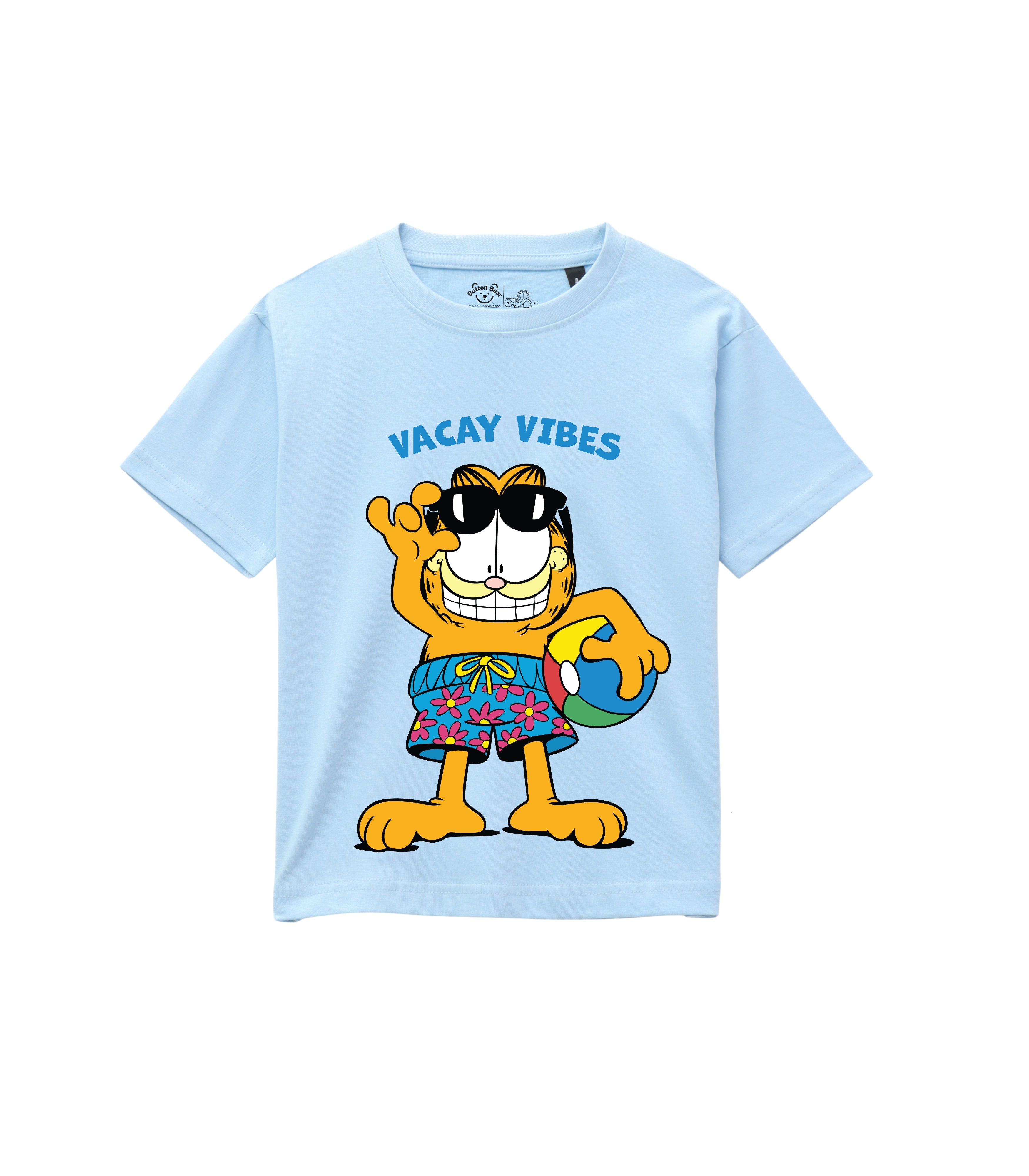 Vacay Vibes Sunglasses Garfield Beach Graphic T-Shirt