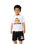 White Garfield “Easy Rider” Kids T- Shirt and Shorts Set