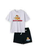 White Garfield “Easy Rider” Kids T- Shirt and Shorts Set