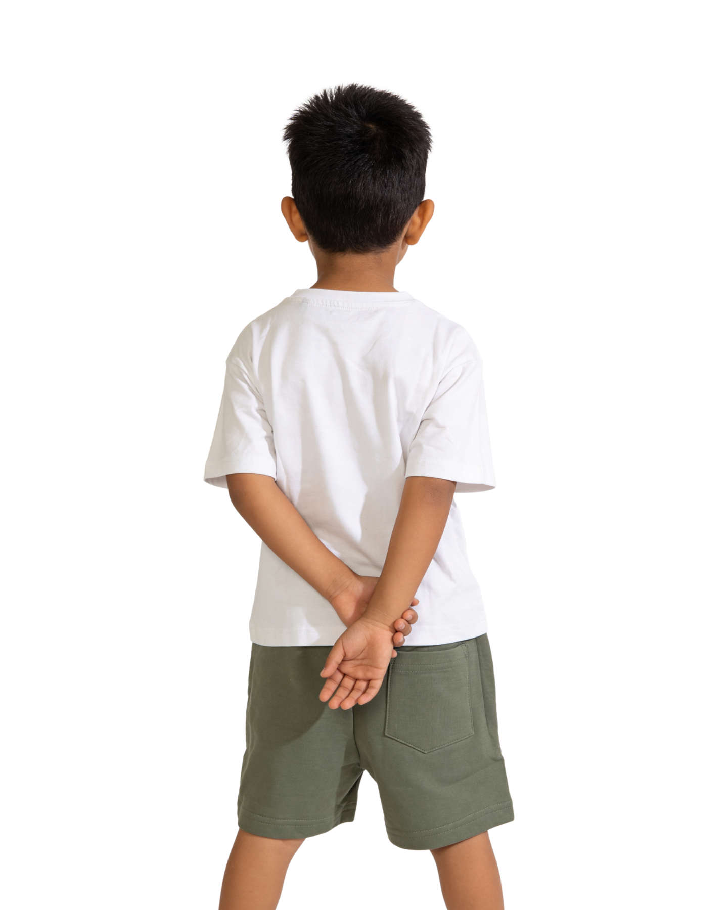 White “Jungle Friends” Kids T- Shirt and Shorts Set