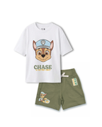 White Paw Patrol “Chase Is On The Case” Kids T- Shirt and Shorts Set
