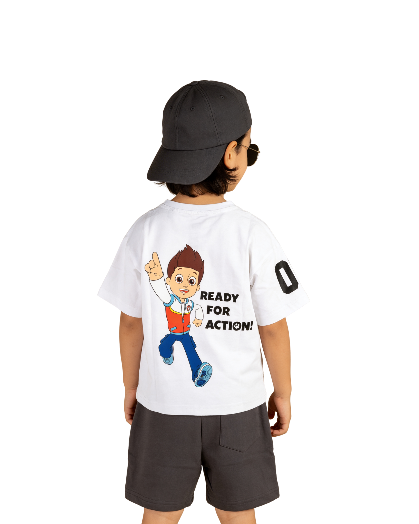 White Paw Patrol Pups Rescue Badge Kids T- Shirt and Shorts Set