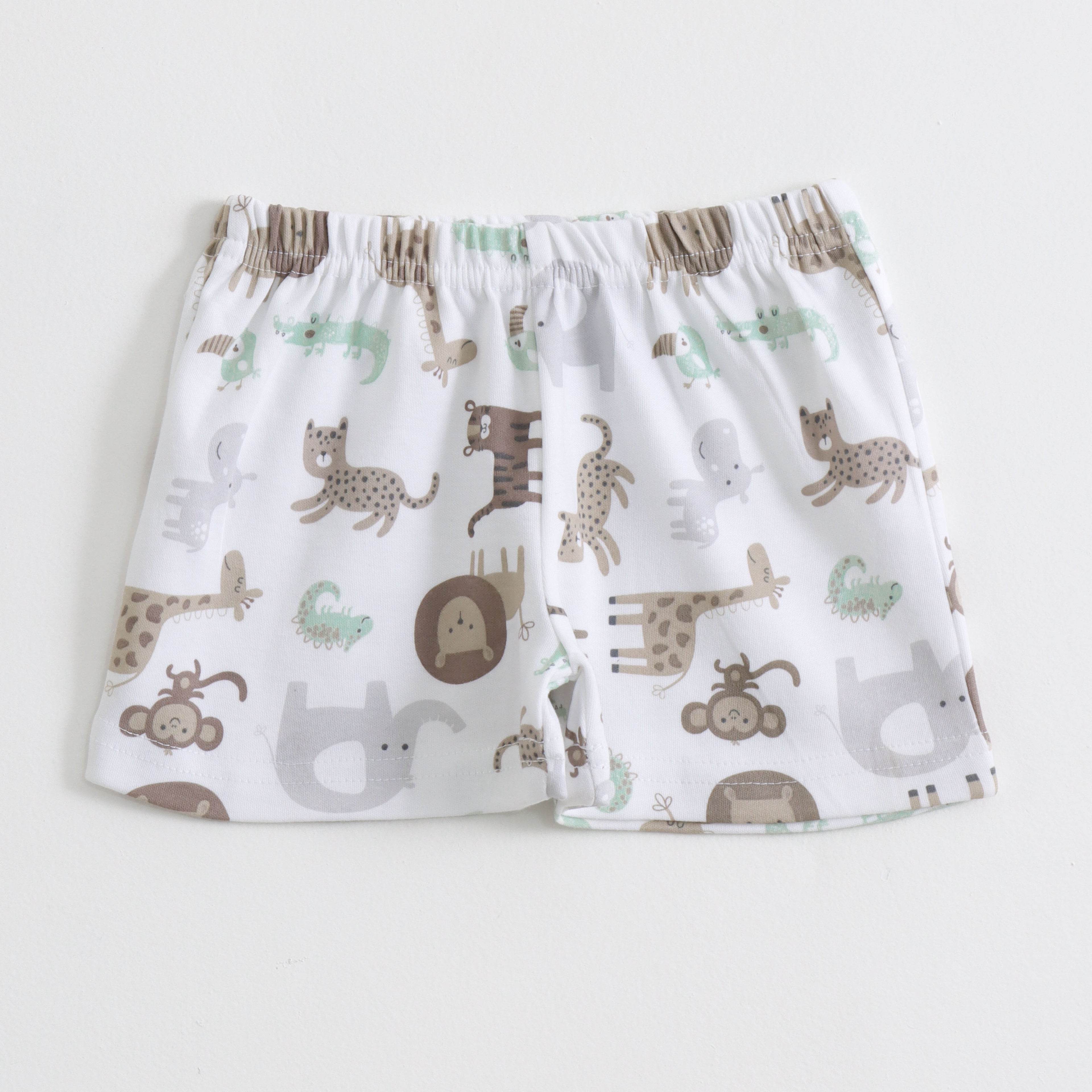 White Safari Jungle Print Kids Co-ord Set