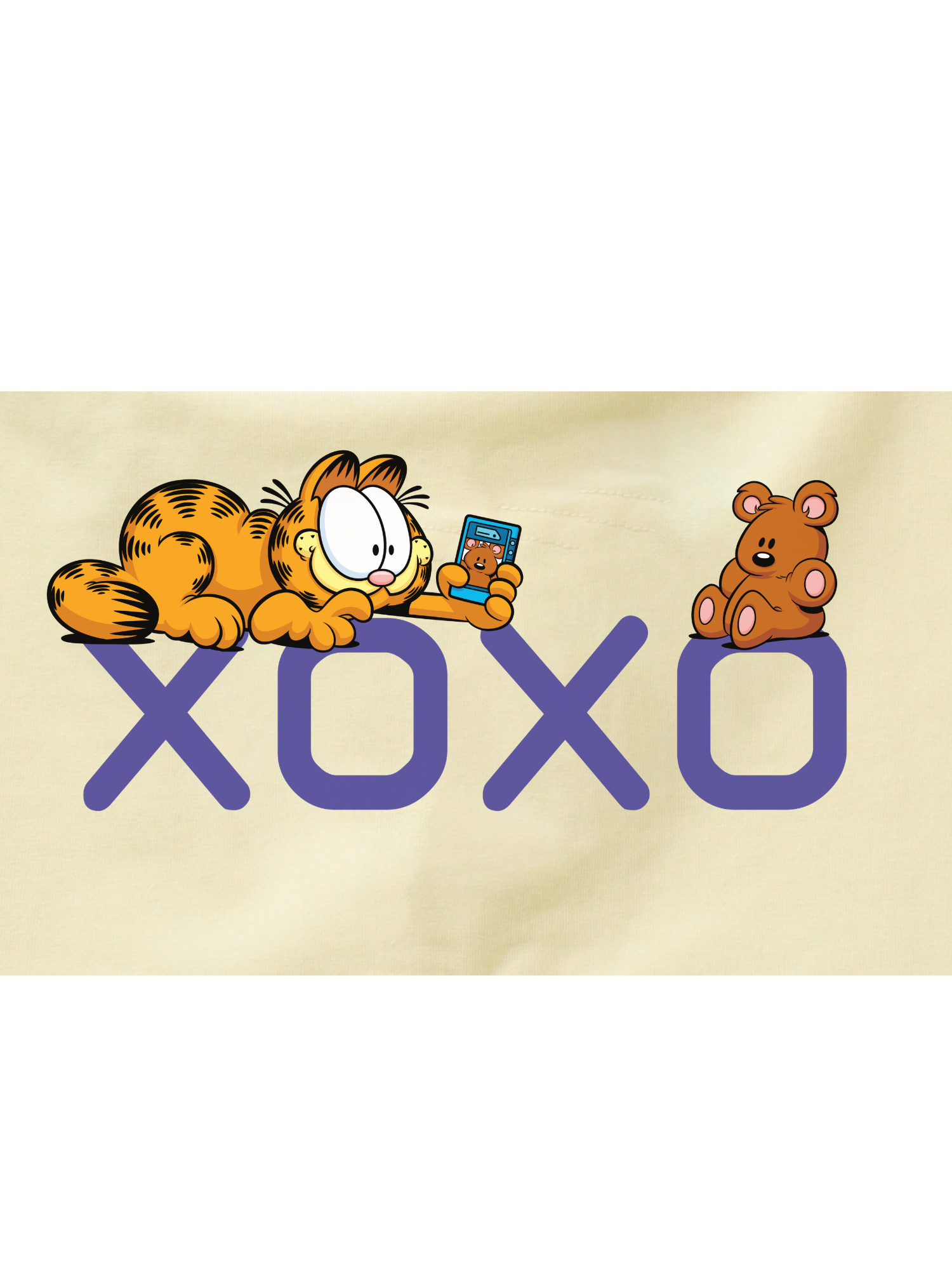 Yellow Garfield Tic-Tac-Toe Play Action Kids Trunks