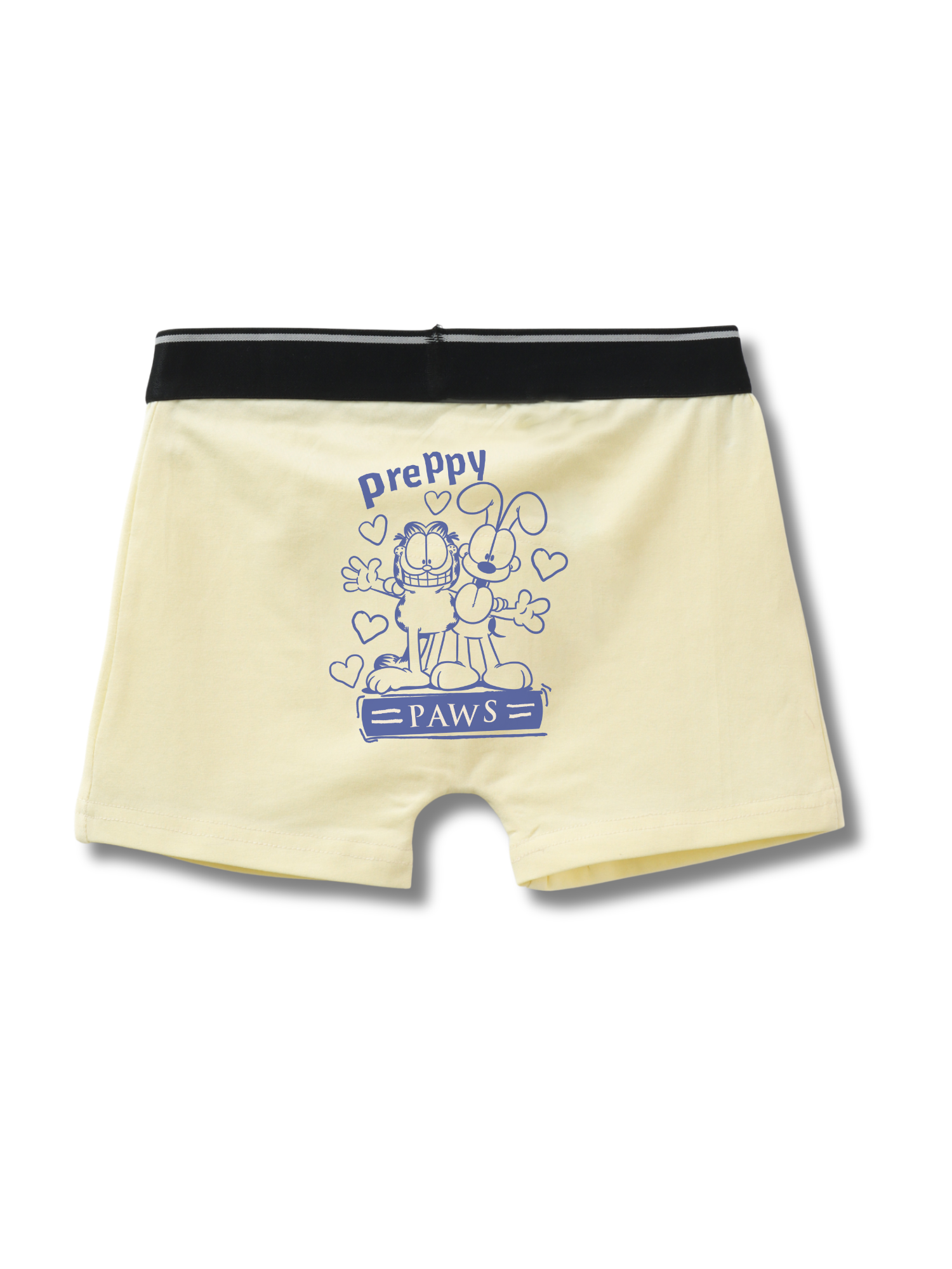 Yellow Preppy Paws Cartoon Kids Trunks – Garfield