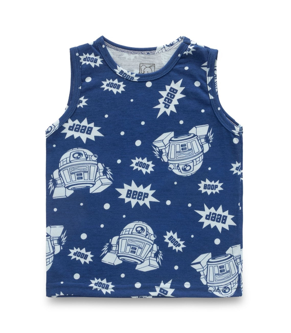 Alien Printed Blue Kids Clothing Set tshirt