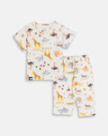 jungle animals printed baby pyjama set