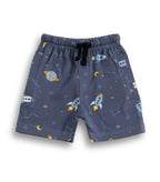 astro printed blue kids cotton set