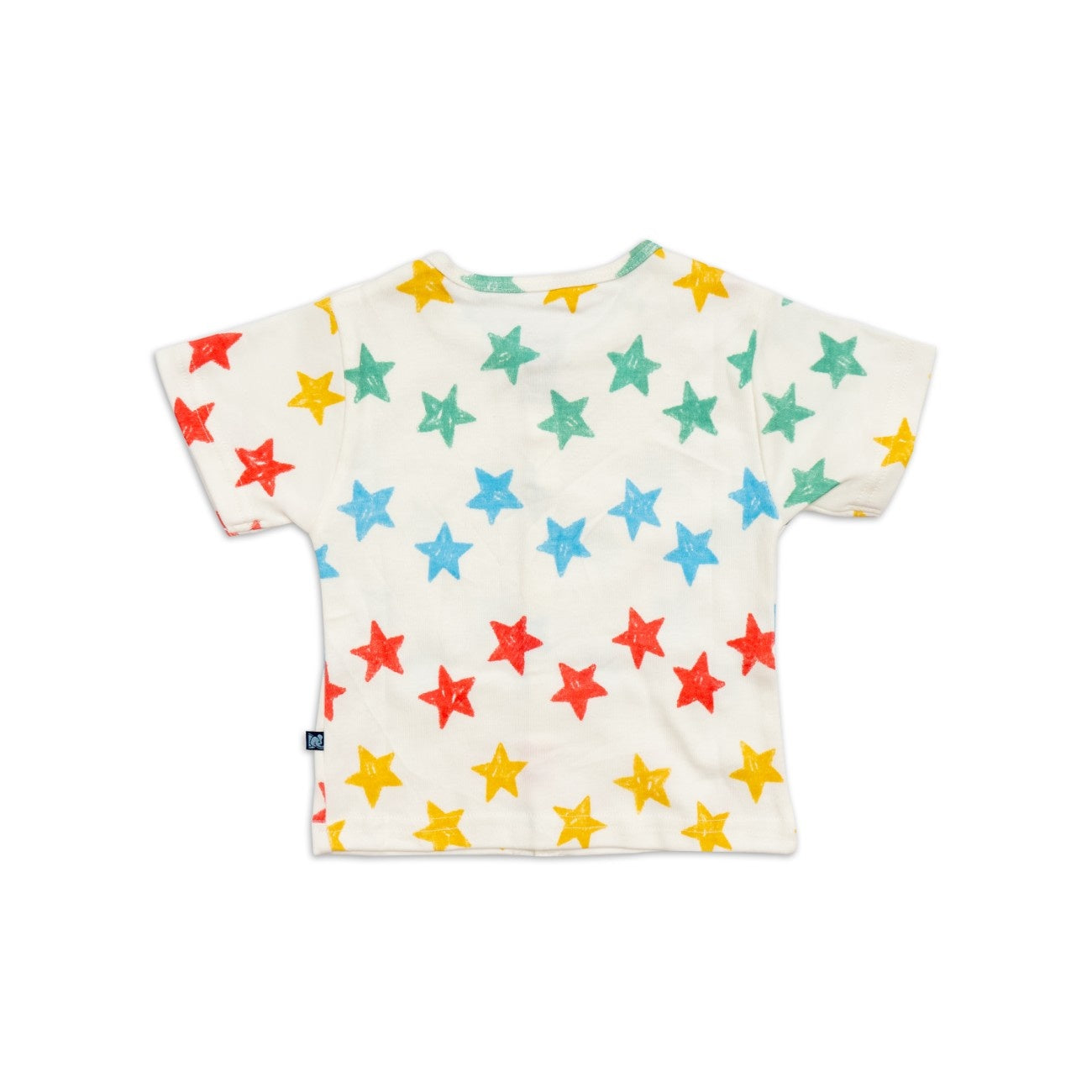 back view star printed baby clothing set