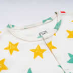star printed baby clothing set fabric