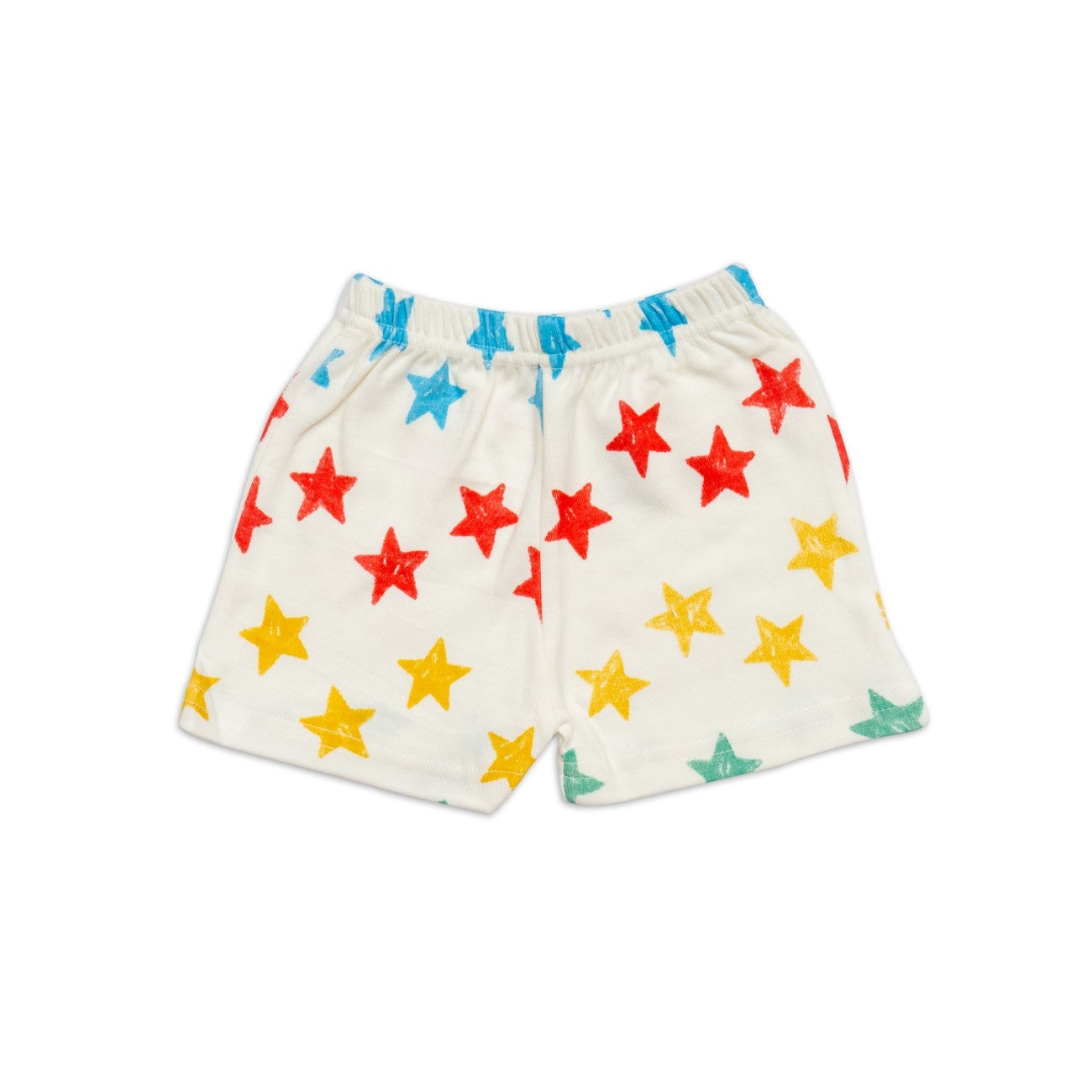 star printed baby shorts set