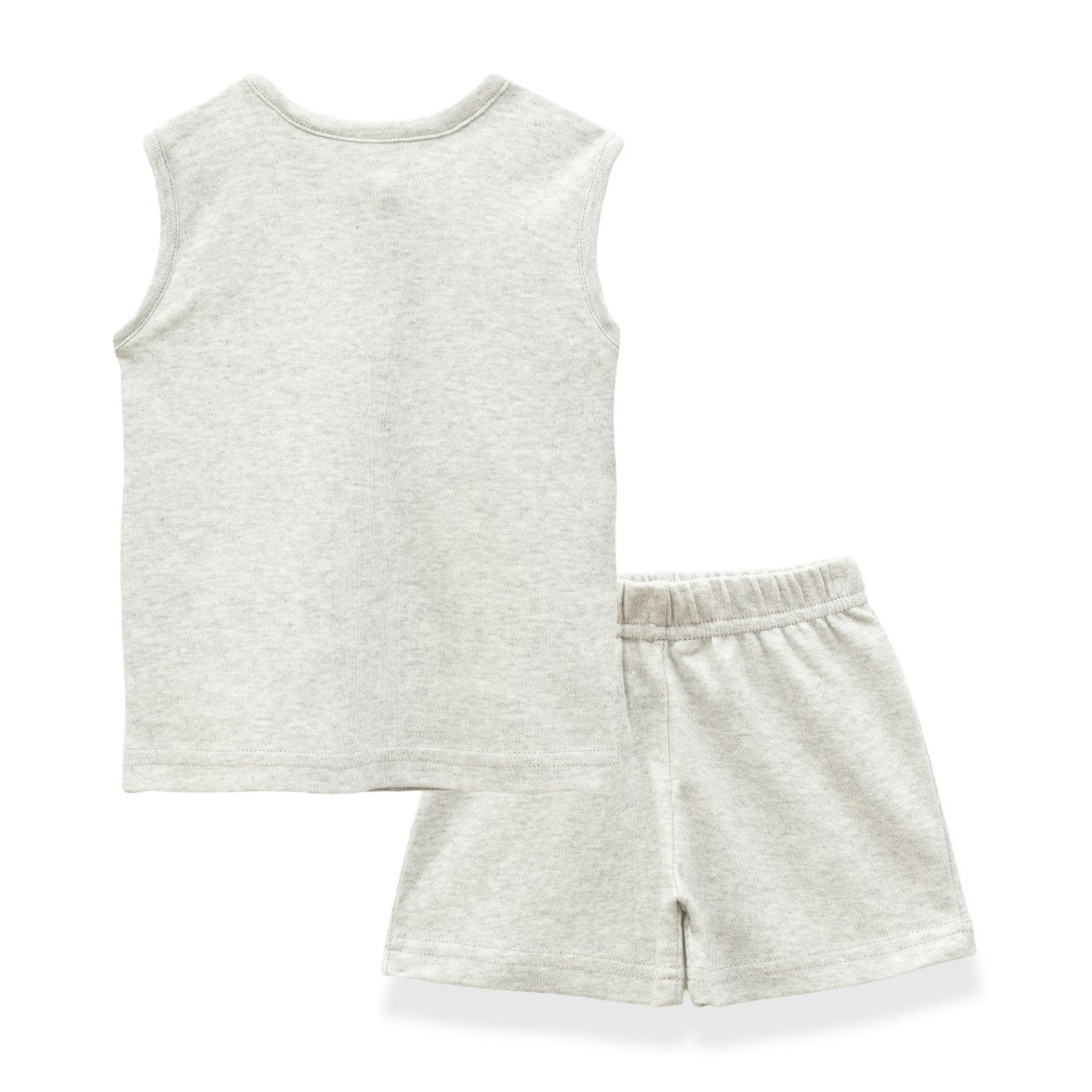 embroidry cotton baby clothing set back