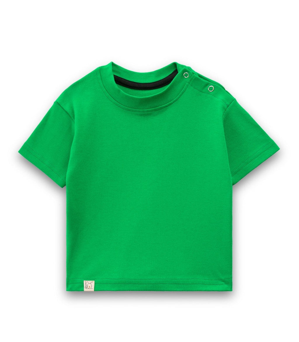 Solid Green Cotton Baby night dress