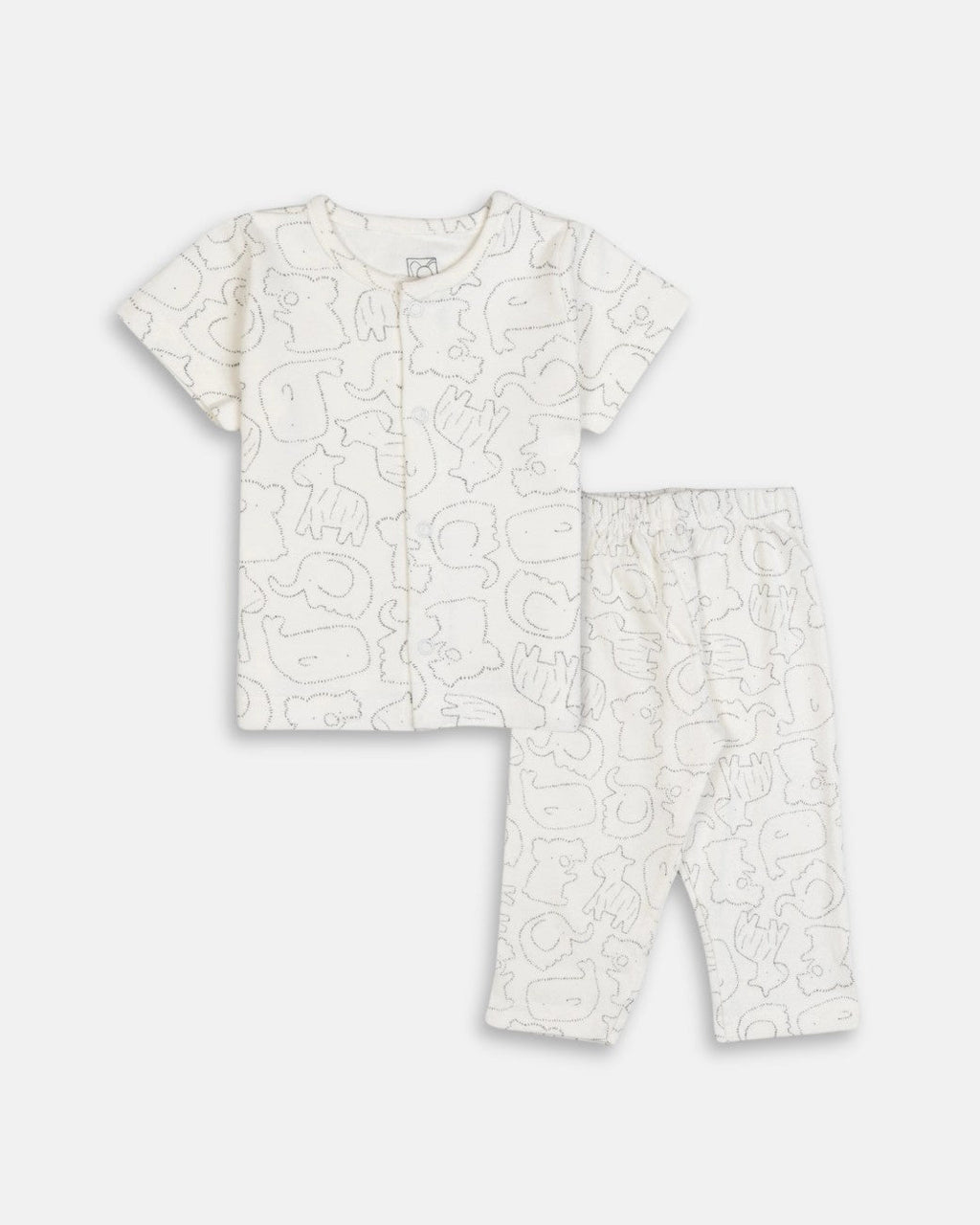 animals silhoutte baby night dress