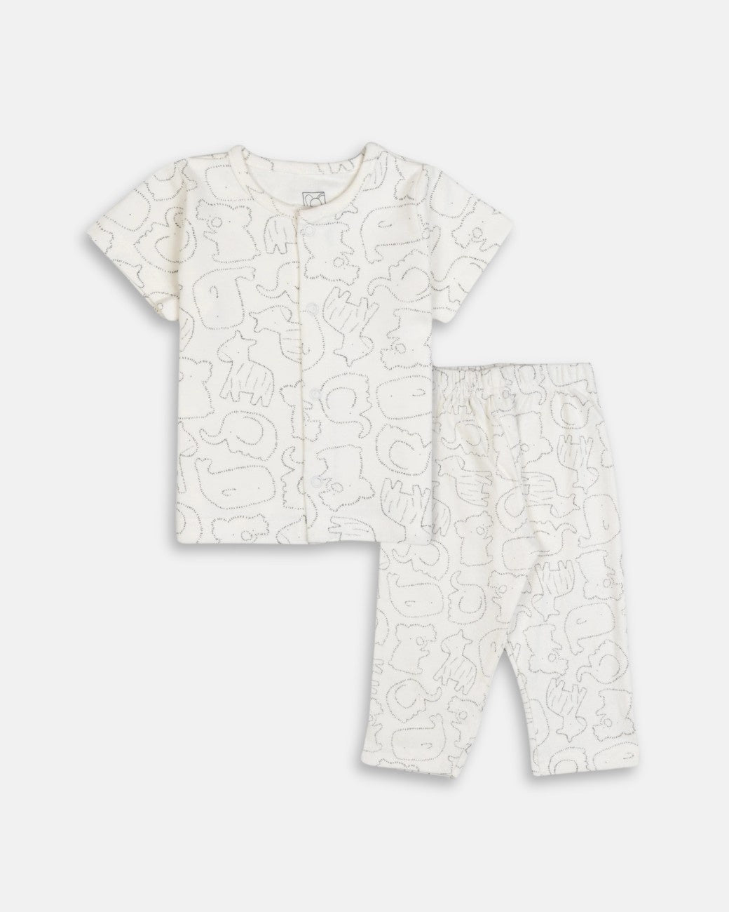 animals silhoutte baby night dress