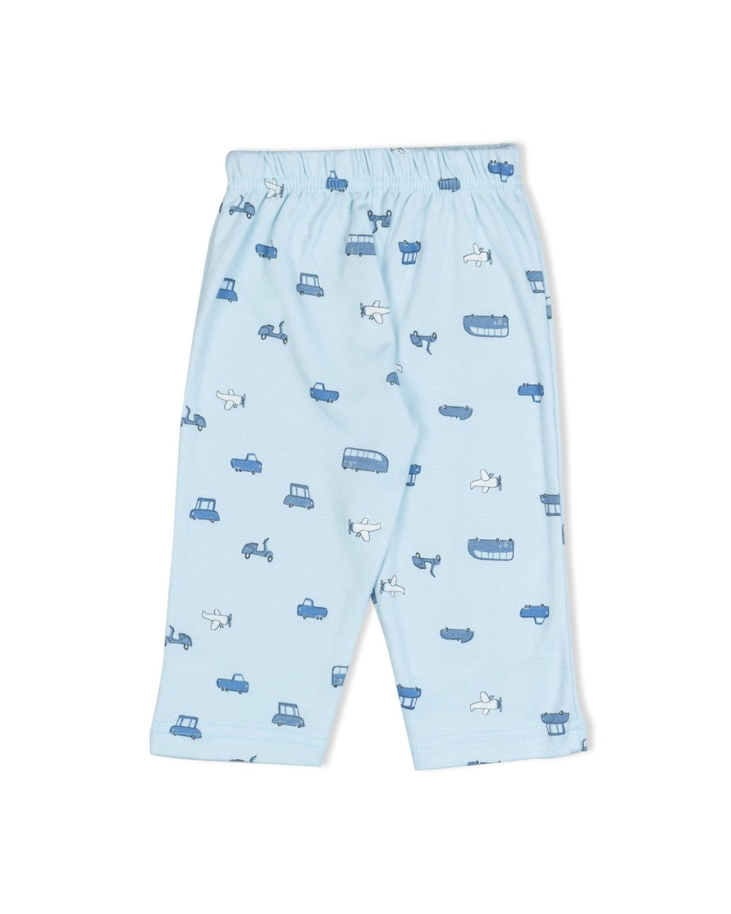 bus printed blue baby pajama set casual