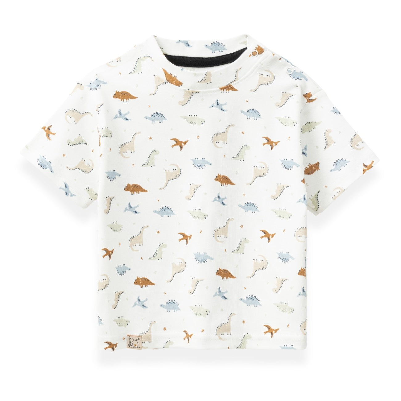 mini dino printed cotton baby night dress set