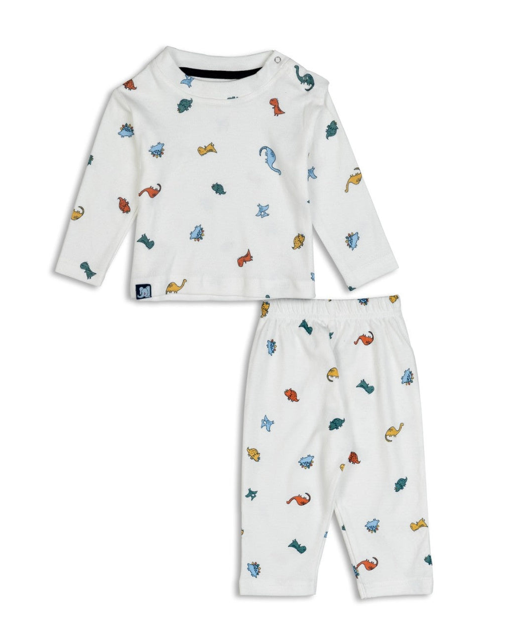 dino printed full sleeve baby pyjama set