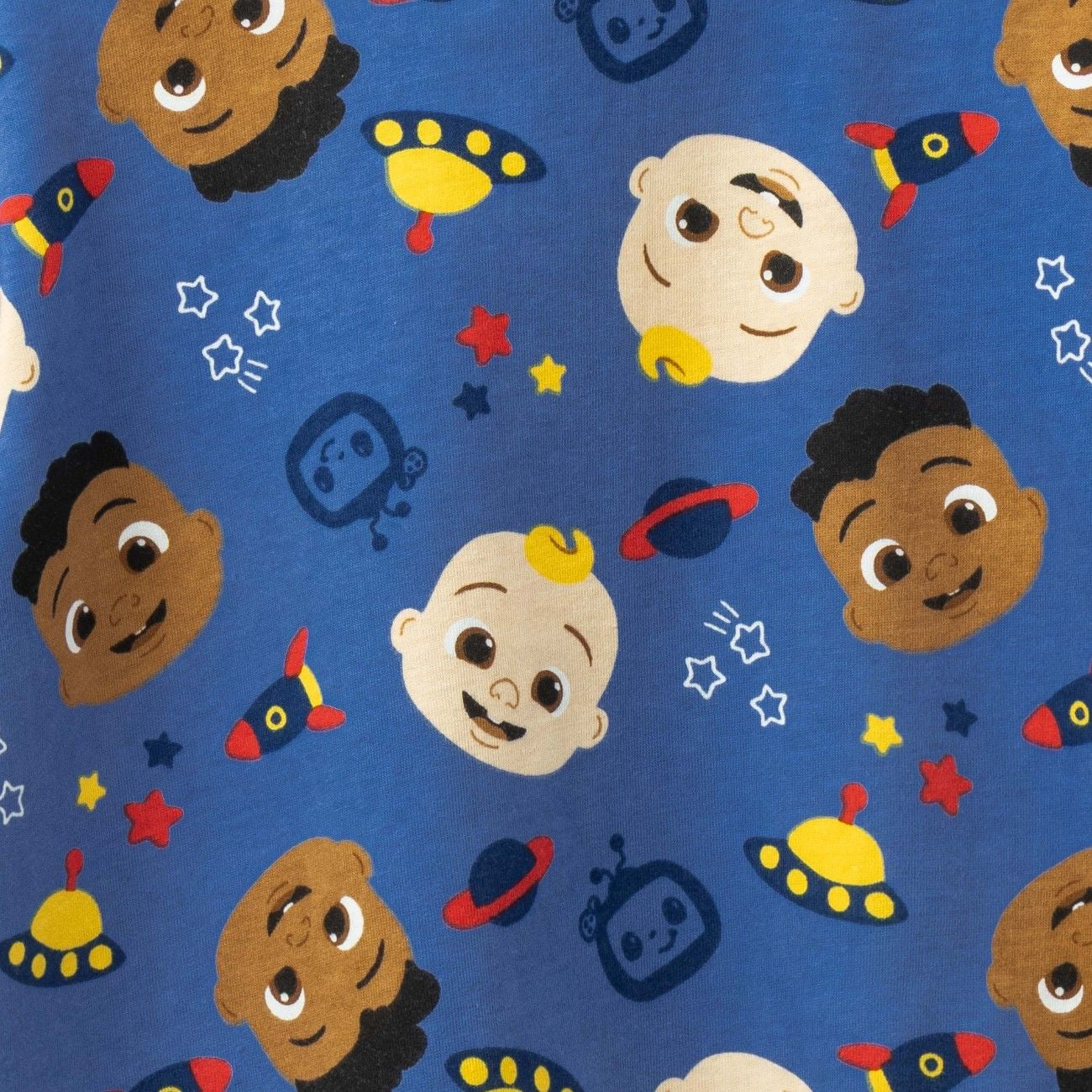 baby face printed cotton pyjama set fabric