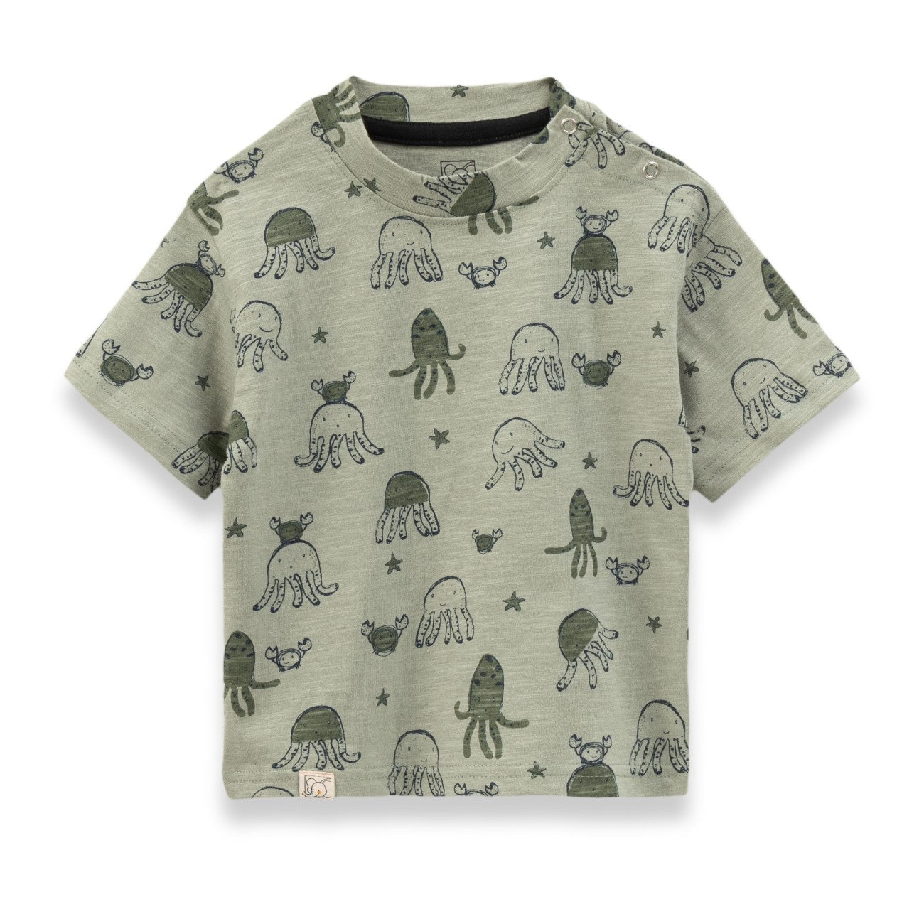 jelly fish printed cotton baby tshirt pyjama set 