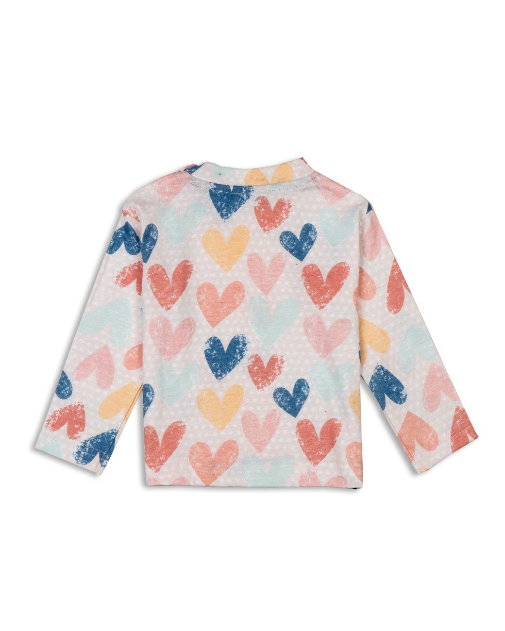 heartin printed baby cotton pyjama set back