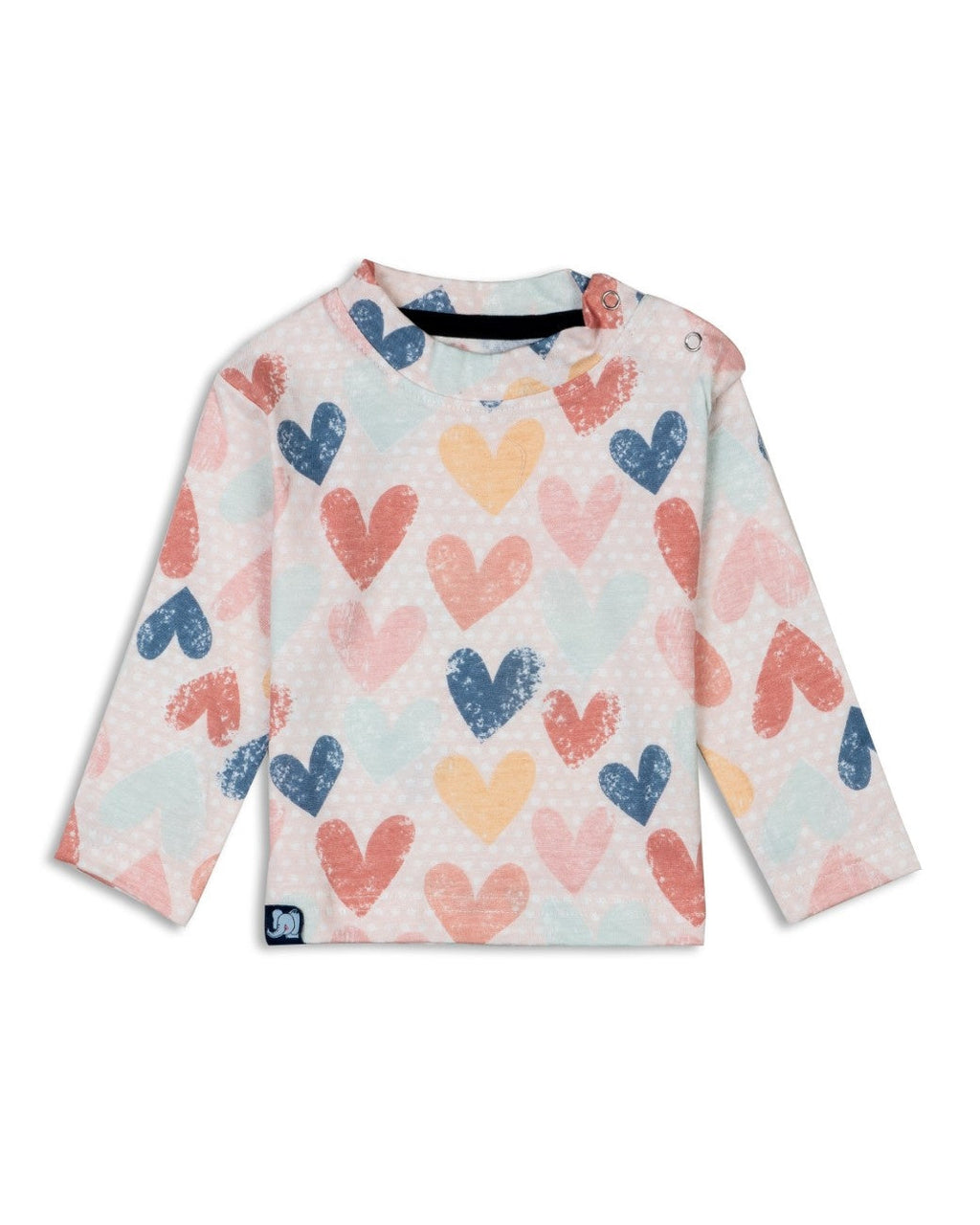 heartin printed baby cotton pyjama set front