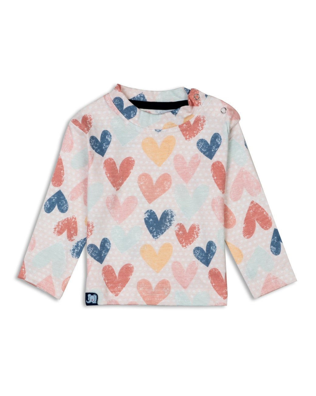 heartin printed baby cotton pyjama set front