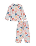 heartin printed baby cotton pyjama set