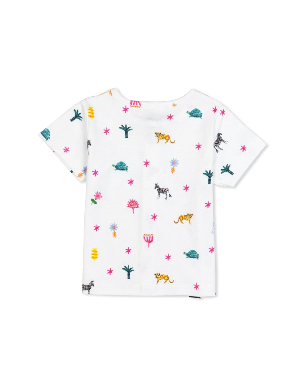 floral printed cotton baby night suit back