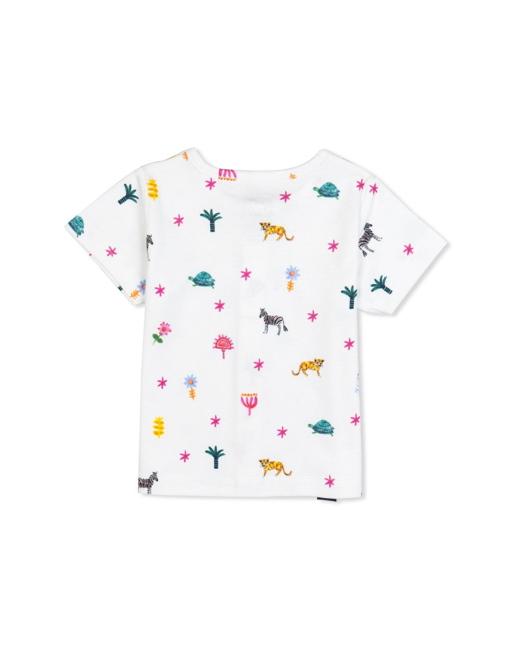 floral printed cotton baby night suit back