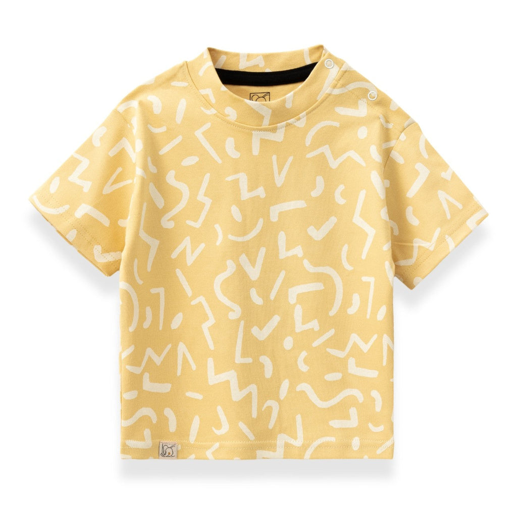 all over printed cotton baby pyjama set doodle