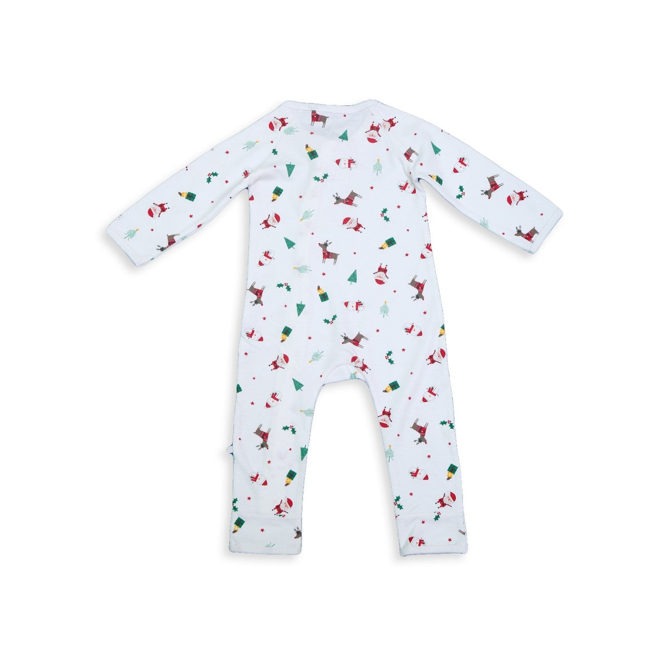 christmas theme baby night dress zipper back