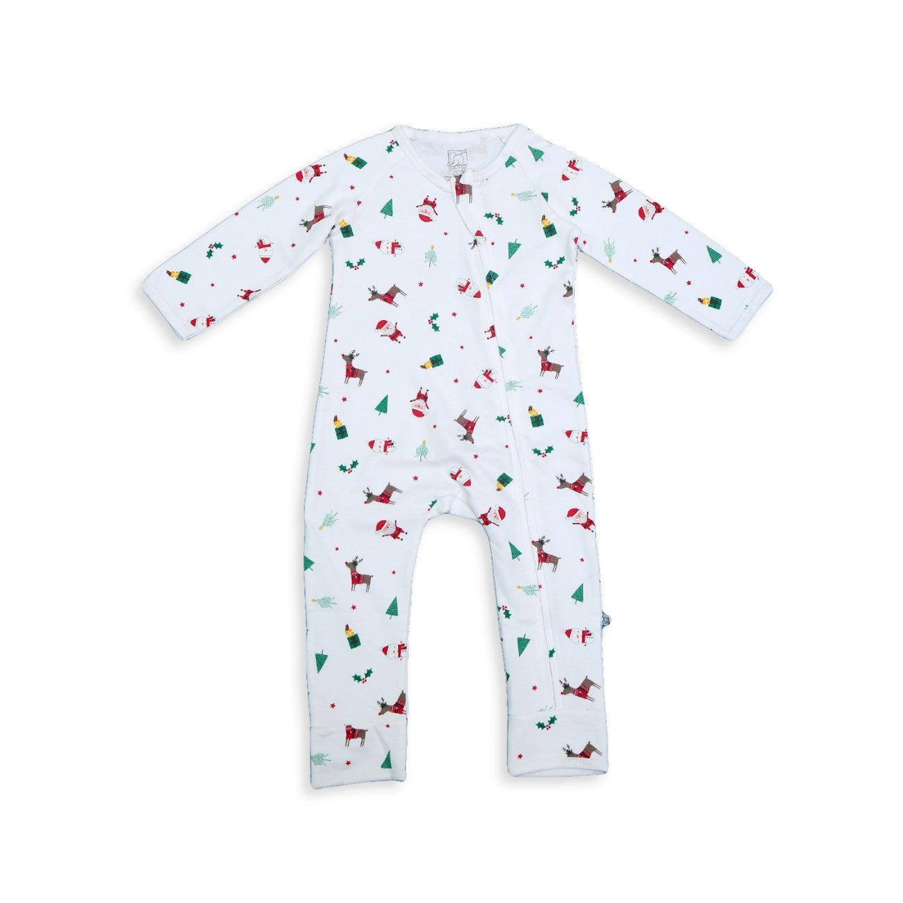 christmas theme baby night dress zipper