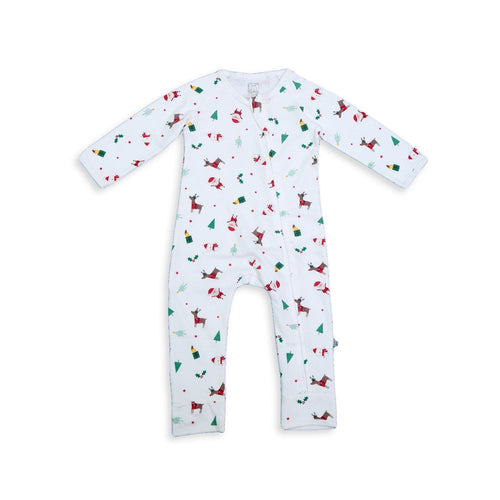 christmas theme baby night dress zipper