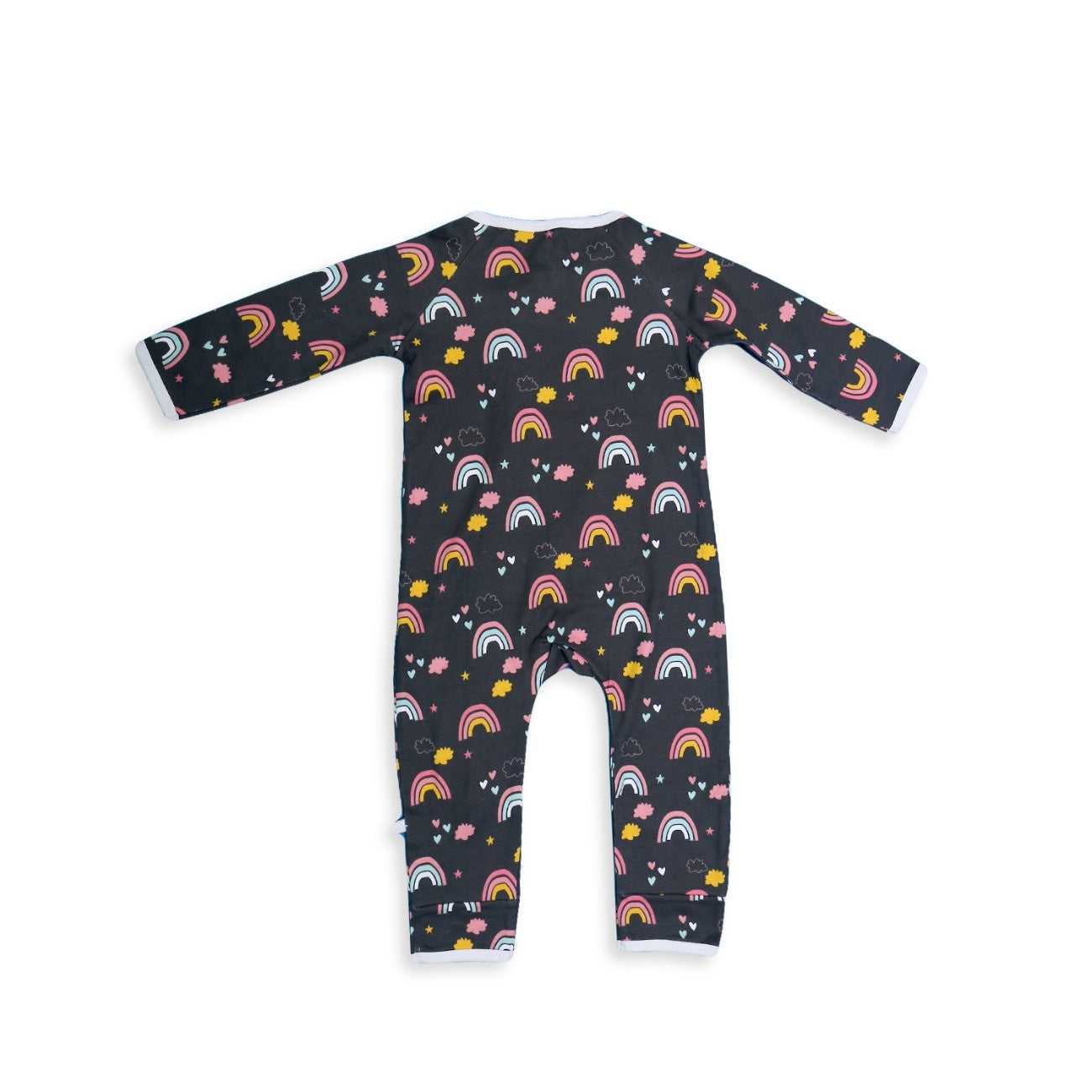 rainbow printed baby-night-dress back