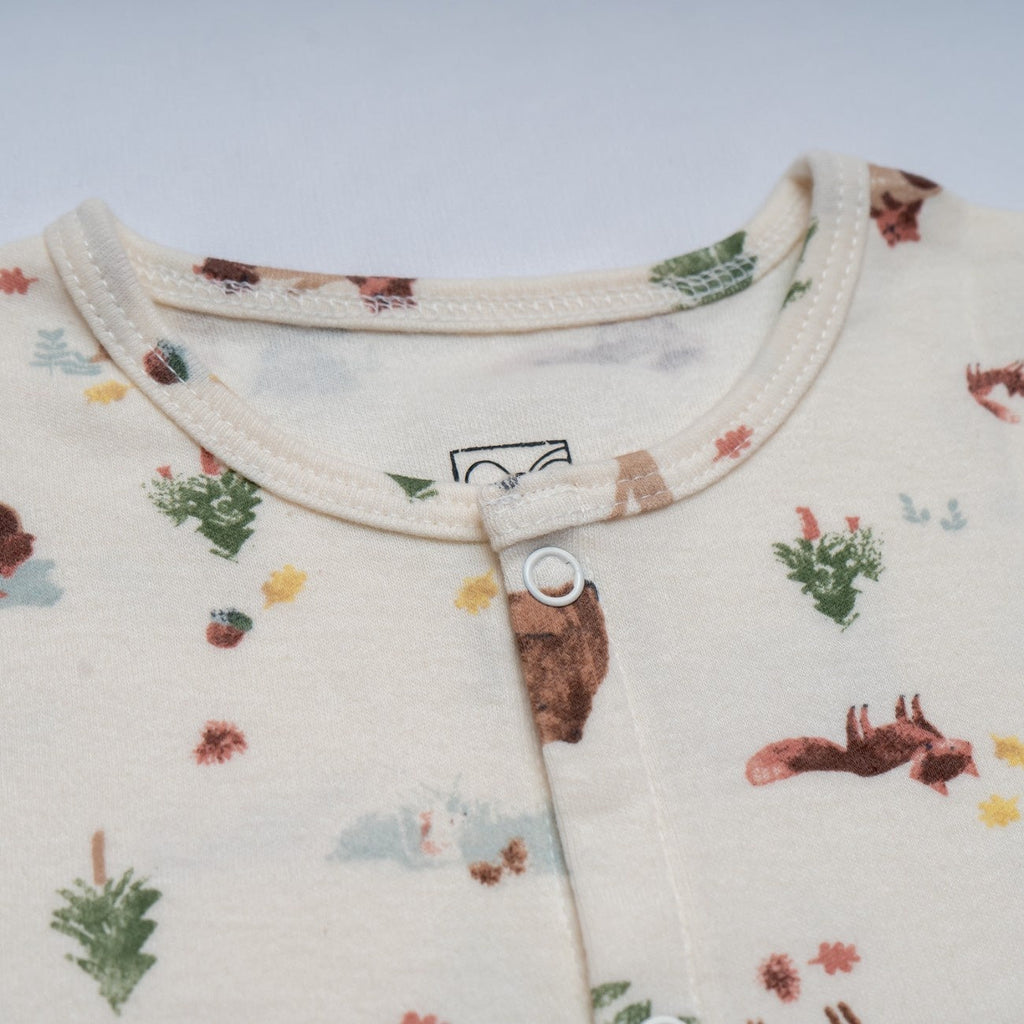 bear printed cotton baby dress set trending