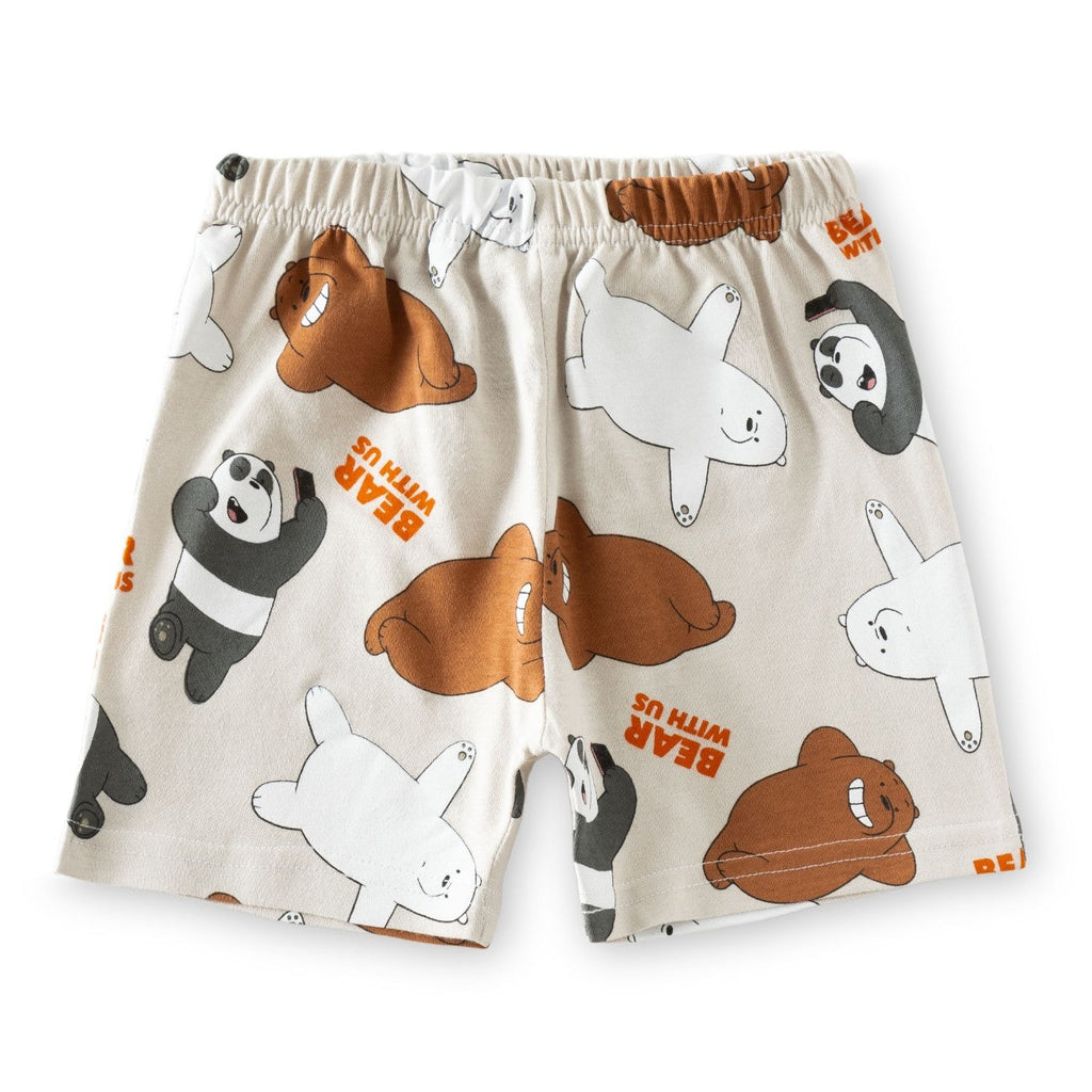 bear printed cotton kids wear set