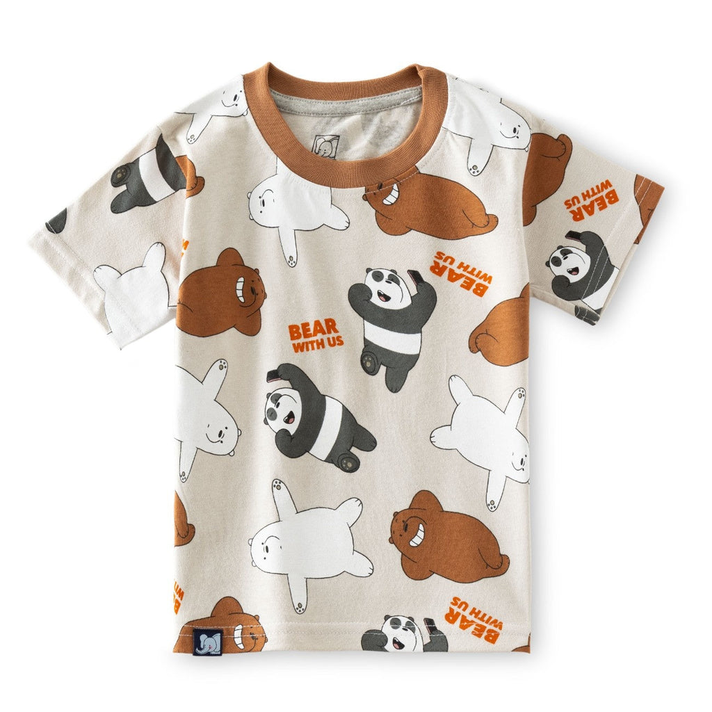 bear printed cotton kids wear set