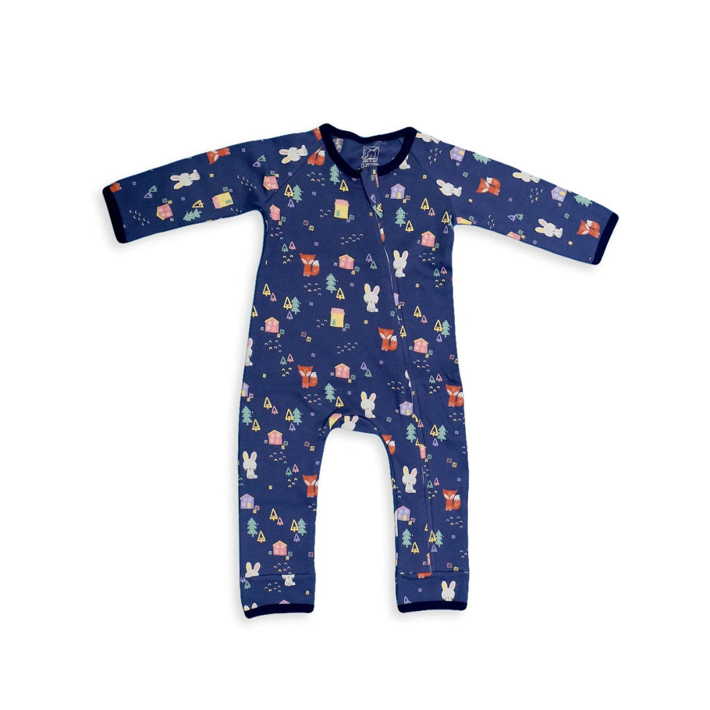 fox printed baby cotton night dress 