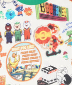 cartoons printed kids clothing set closeup