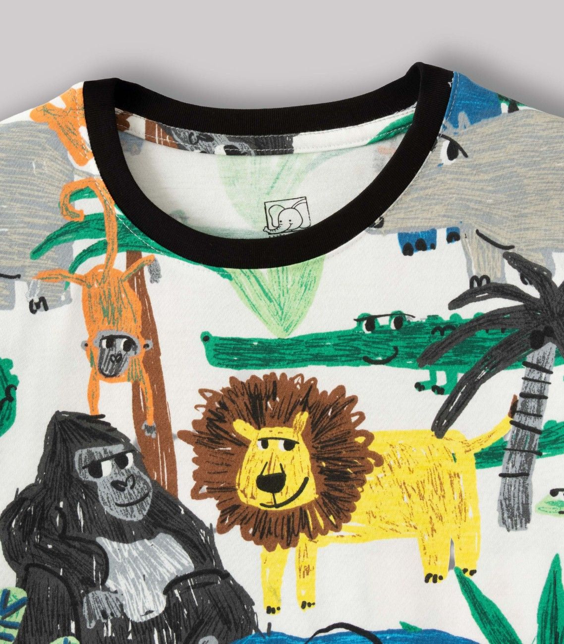 trendy animals kids clothing set tshirt