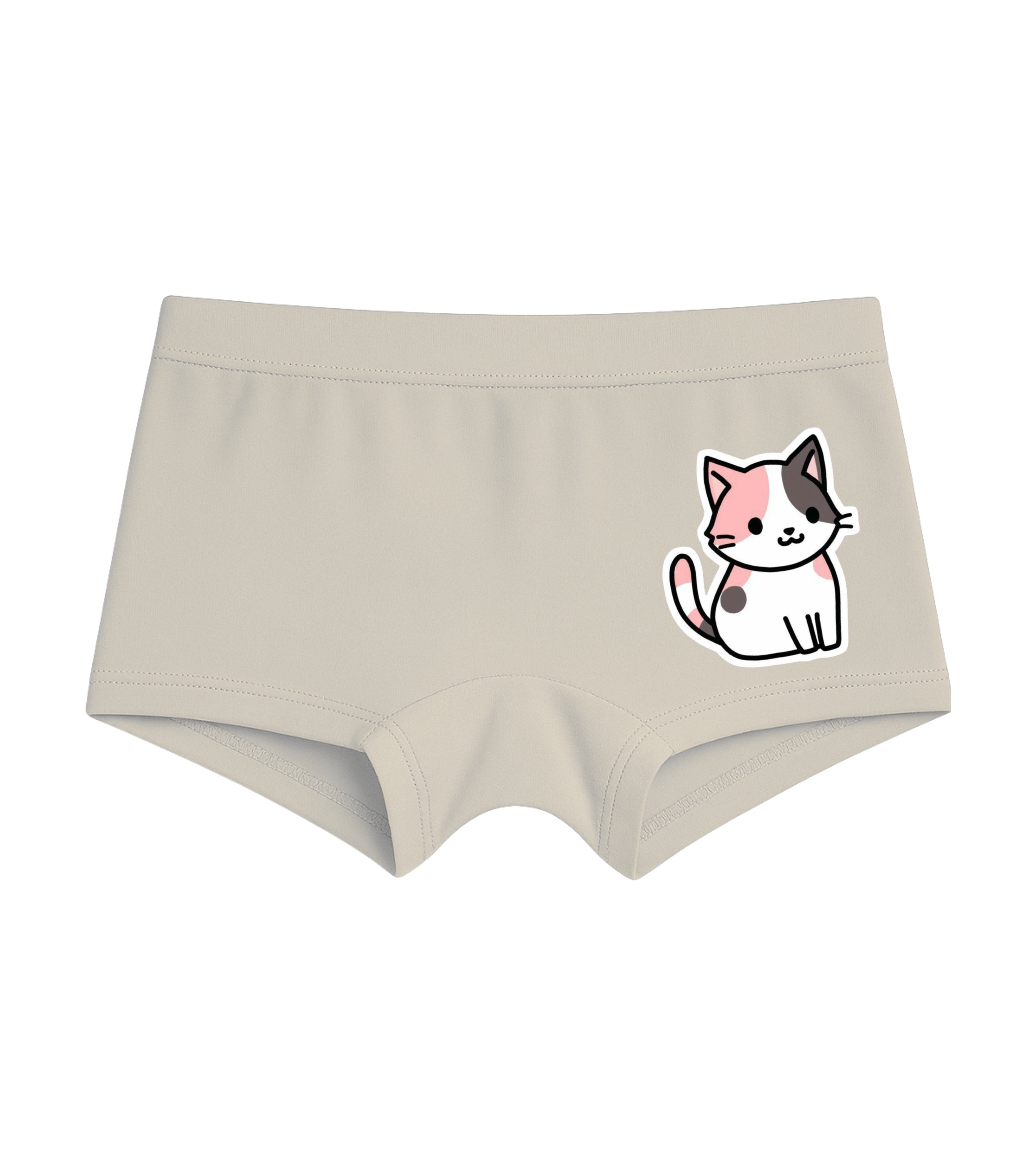 Kitty Printed Brown Panty for Girls